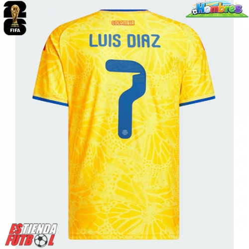 Colombia Luis Diaz #7 Primera Equipación Mundial 2026 Manga Corta